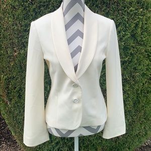 White House Black Market Cream Blazer